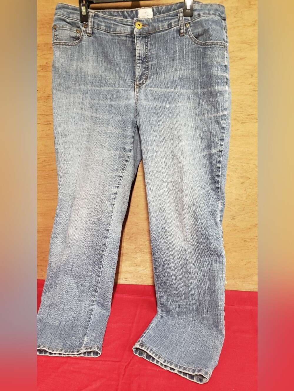 Womens St. Johns Denim Jeans 16W Straight Leg
